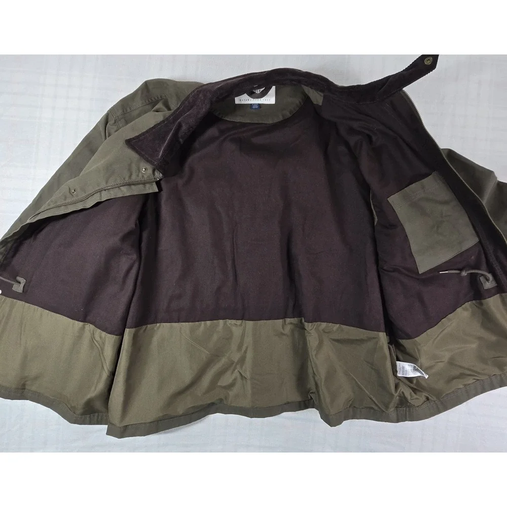 American Eagle Men's Corduroy Collar Canvas Chore Field Barn Coat Jacket XL